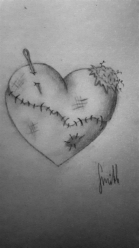 Broken Heart Pencil Drawing Ideas Img Plane