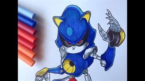 Drawing Metal Sonic Sonic The Hedgehog Youtube