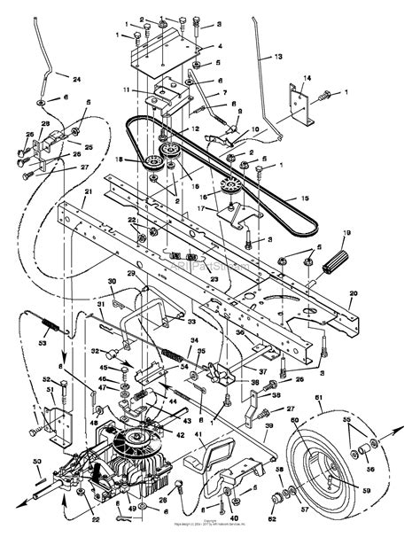 Murray 42560x92a Lawn Tractor 1997 Parts Diagram For Motion Drive