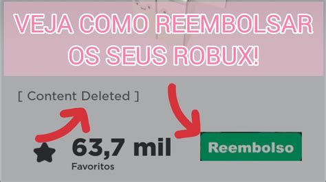 Como Fazer Reembolso De Robux De Itens Deletados 💸 Roblox Youtube