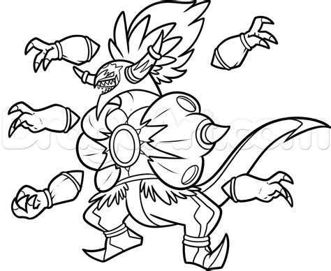 Pokemon Hoopa Coloring Pages