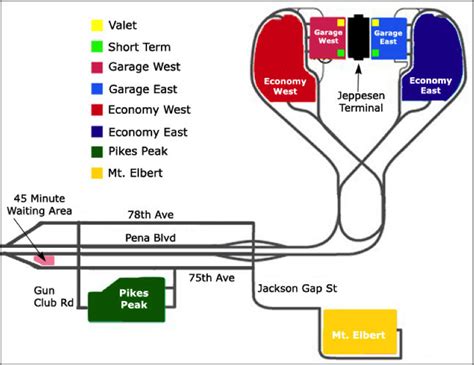 Denver Airport Parking Map Airport Parking Guides