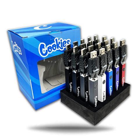 Cookies Square Vape Pen Battery Display 20ct 500mah Nimbus Imports