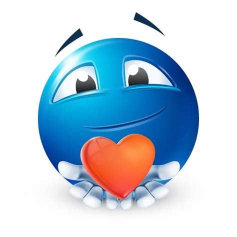 Heres My Heart Blue Emoji Funny Emoji Faces Funny Emoticons