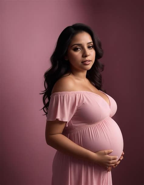 Premium Ai Image Photo Of A Beautiful Pregnant Latina Woman