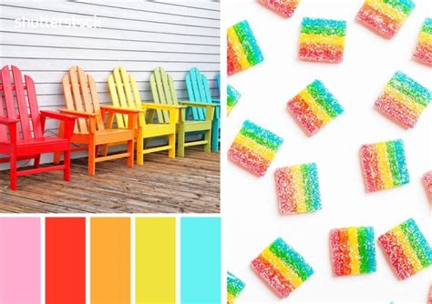 10 Fresh Free Fantastic Rainbow Color Palettes In 2021 Rainbow