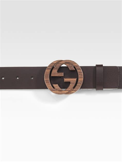 Gucci Interlocking G Belt In Brown For Men Cocoa Lyst