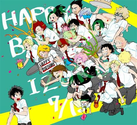 My Hero Academia Birthdays Year Personalised My Hero Academia