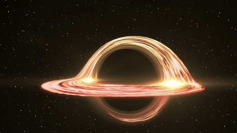 4k Animation Of A Black Hole 3d Model With Stars On The Orbiting
