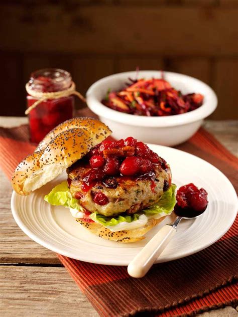 Cranberry Turkey Burger With Cranberry And Pecan Sauce Northern Life