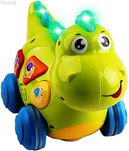 Wolvolk Talking Dinosaur Toy With Lights And Sounds For Kids Teaching