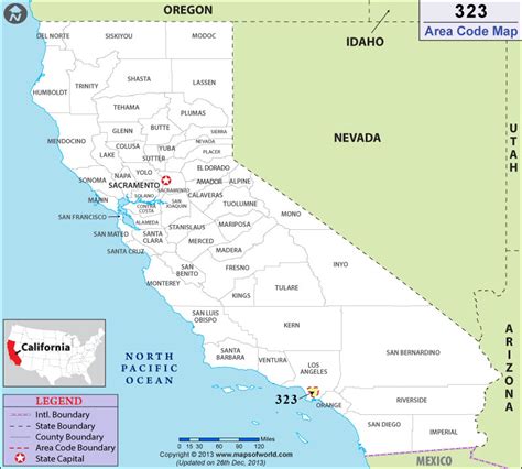 323 Area Code Map Where Is 323 Area Code In California