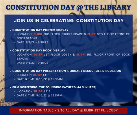 Utrgv Library Join Us As We Celebrate Constitution Day