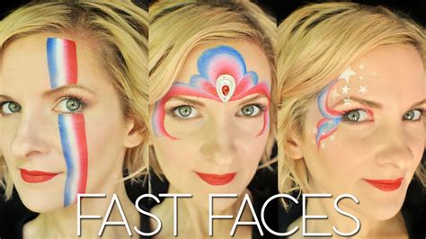 July 4th Fast Face Painting Design Tutorial Youtube