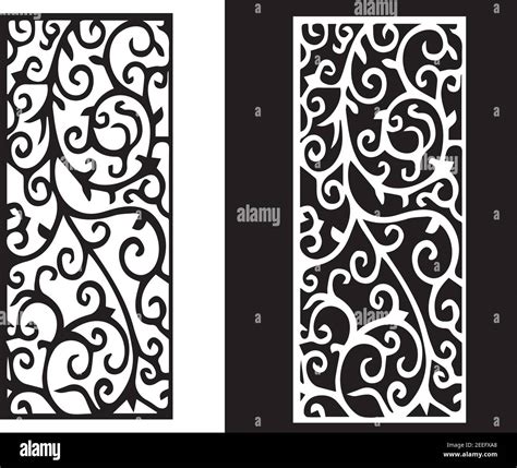 Premium Vector Laser And Cnc Cut Template Pattern Metal Cutting Or