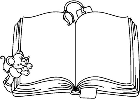 Open Book Coloring Page | Free download on ClipArtMag