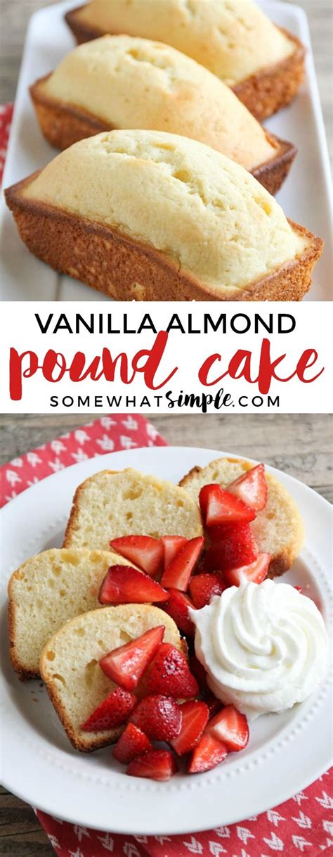 The pears and syrup add sweet flavor and prevent the cake from drying out. Vanilla Almond Pound Cake | Recipe | Almond pound cakes ...