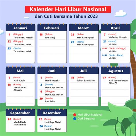 Kalender Libur Nasional Dan Cuti Bersama Tahun