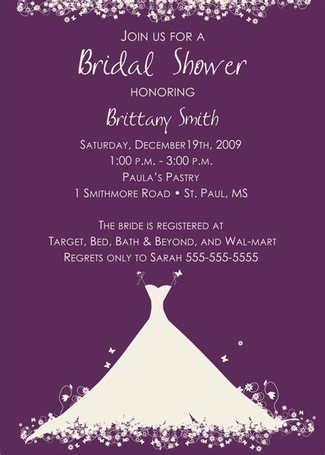 Bridal Shower Invitation Wording Rich Image And Wallpaper