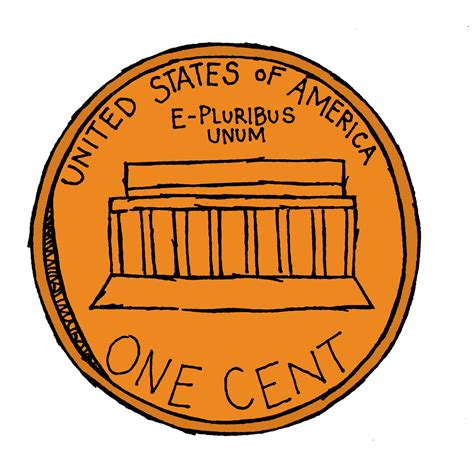 front of a dime clip art library
