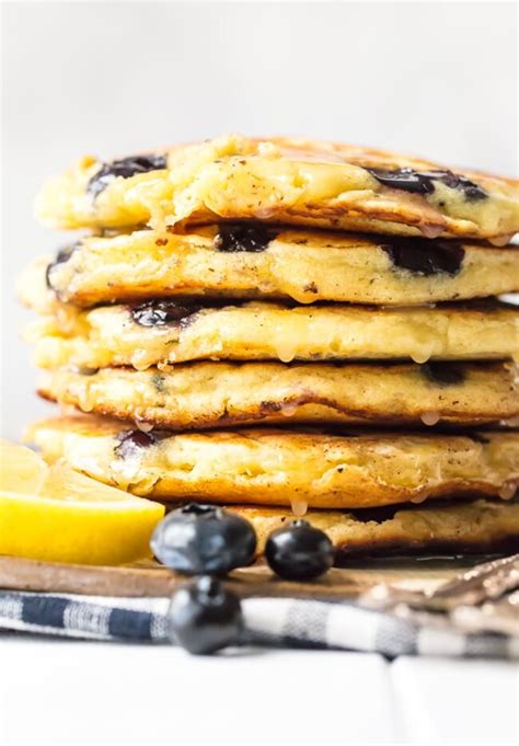 Blueberry Pancakes With Lemon Sauce Recipe The Cookie Rookie