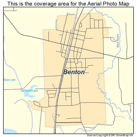 Aerial Photography Map Of Benton La Louisiana