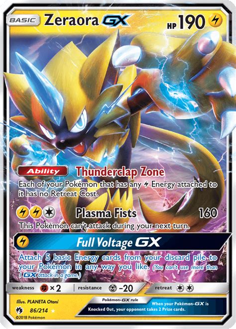 ~pokemon ultra rare holo foil pikachu ex card xy174 hp 130 black free printable pokemon coloring pages pok mon go pikachu waving coloring page free. Zeraora GX 86/214 SM Lost Thunder Holo Ultra Rare Pokemon ...