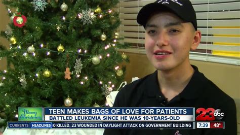 Teen Who Battled Leukemia Makes ‘bags Of Love For Patients