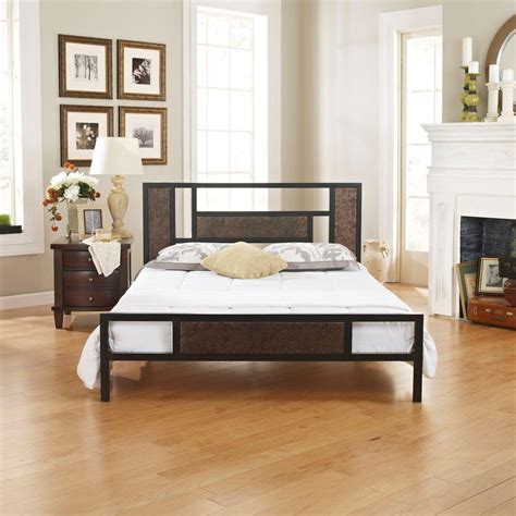 There's something really raw and organic about this diy bed frame. Rest Rite Cheryl Rustic Bronze Twin Bed Frame-RRCCMB0153TW ...