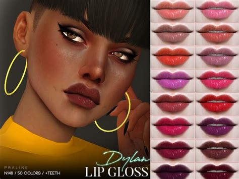 The Sims Resource Dylan Lip Gloss N146 By Pralinesims Sims 4 Downloads