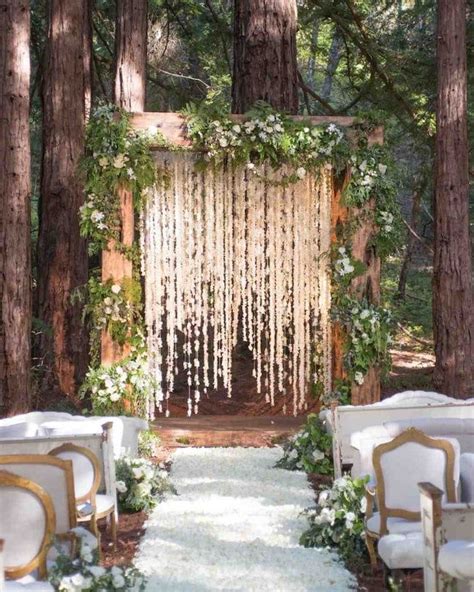 20 Magical Forest Wedding Ceremony Setups Forest Wedding Ceremony