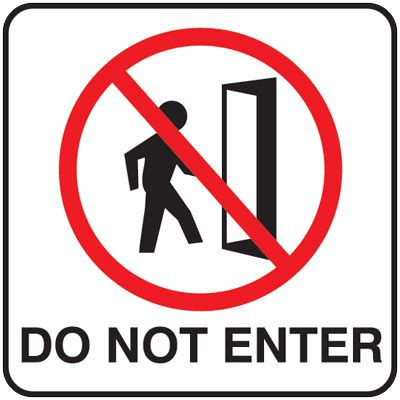 Do Not Enter Signs Clipart Best