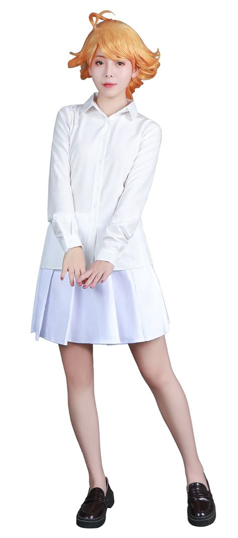 Buy Rolecos Emma Cosplay Costume The Promised Neverland Outfit White