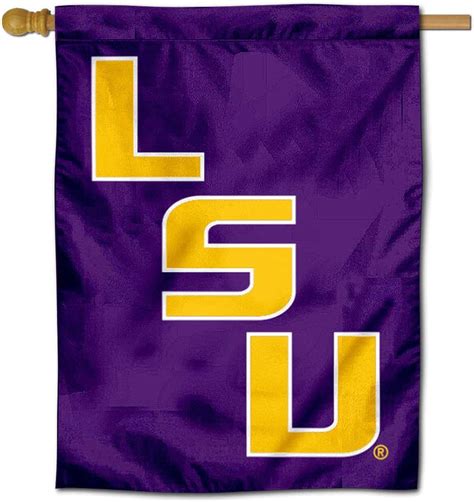 Amazon Com College Flags Banners Co LSU Tigers Banner House Flag Outdoor Flags Sports
