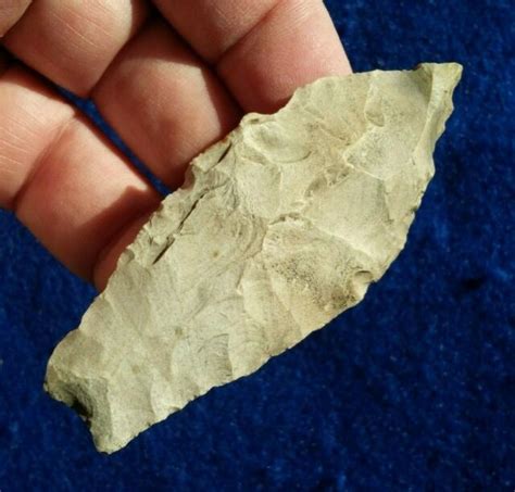 Nice 3 18 Paleo Hell Gap Midwest Arrowhead Authentic Indian Artifact