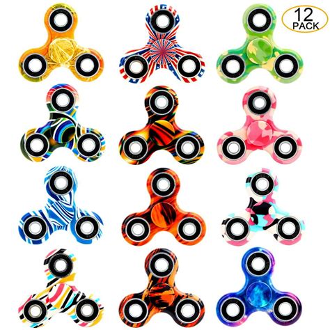 Scione Fidget Spinner 12 Pack Adhd Stress Relief Anxiety Toys Best