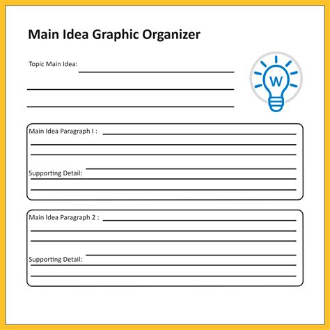 Main Idea Graphic Organizer Examples And Templates Edrawmax