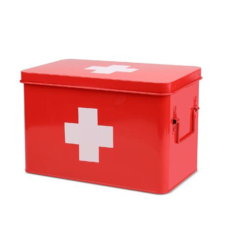 Buy Flexzion First Aid Medicine Box Supplies Kit Organizer Empty 13