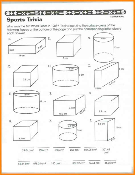 Volume Worksheet Grade 5