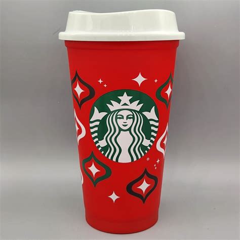 New Starbucks Holiday 2023 Red Cup Day 16 Oz Reusable Hot Cup
