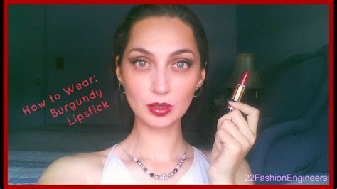 V50 Fall Colors How To Wear Burgundy Lipstick Featuring Revlon