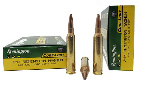 Remington Core Lokt Ammunition 7 Mm Rem Mag 140 Grain Soft Point