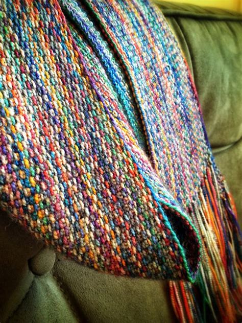 Malabrigo linen stitch scarf kit. Koigu Linen Stitch Scarf pattern by Churchmouse Yarns and ...