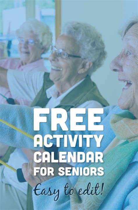 Try tea socials and make new friends. Free Activity Calendar for Seniors | Assisted living ...