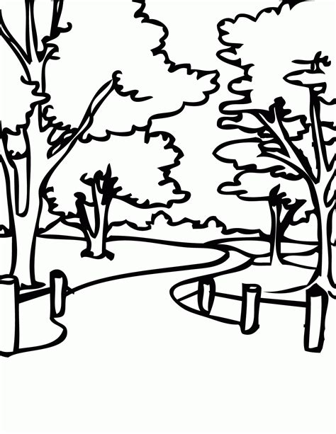 Free Park Coloring Page Download Free Park Coloring Page Png Images