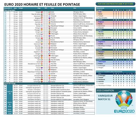 Calendrier Phase Finale Tableau Euro 2021 Euro 2021 Telecharger Le
