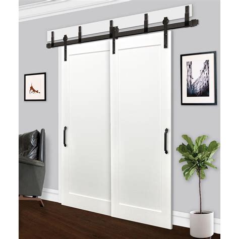 Sliding doors can be mounted either on top of a track below or be suspended from a track above and some types 'disappear' in a wall when slid open. Bypass Barn Doors
