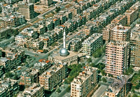 صورة جوية لشرقي منطقة ركن الدين في دمشق عام 1993 التاريخ السوري المعاصر