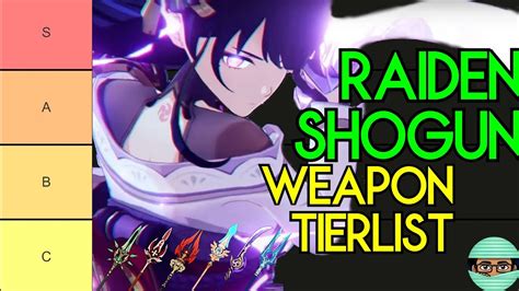 Raiden Shogun Weapon Tier List Best Spears For F P And P P Genshin