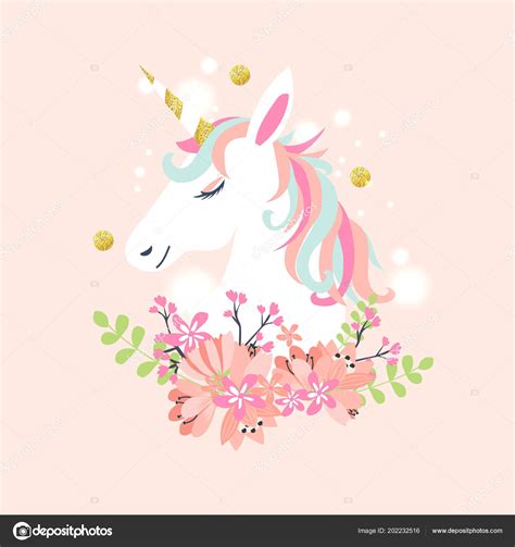 Cute Childish Unicorn Pastel Colors Stock Vector Image By ©lepusinensis